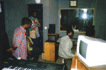 Zieti recording at Studio Soft, 1999