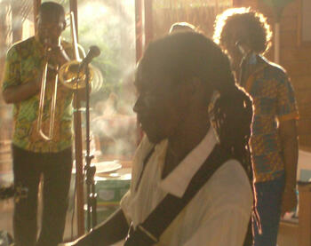 Laurent performing at Villa Kaidin, 2013