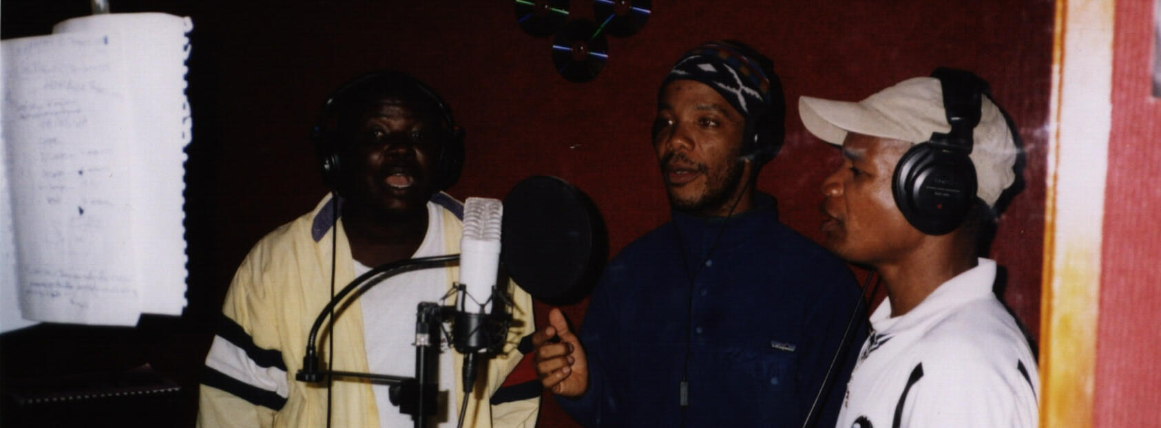 Kouame, Gobea Roger and Narcisse at Studio Tambourin, 2006